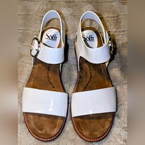 Sofft Bali White Leather Sandal